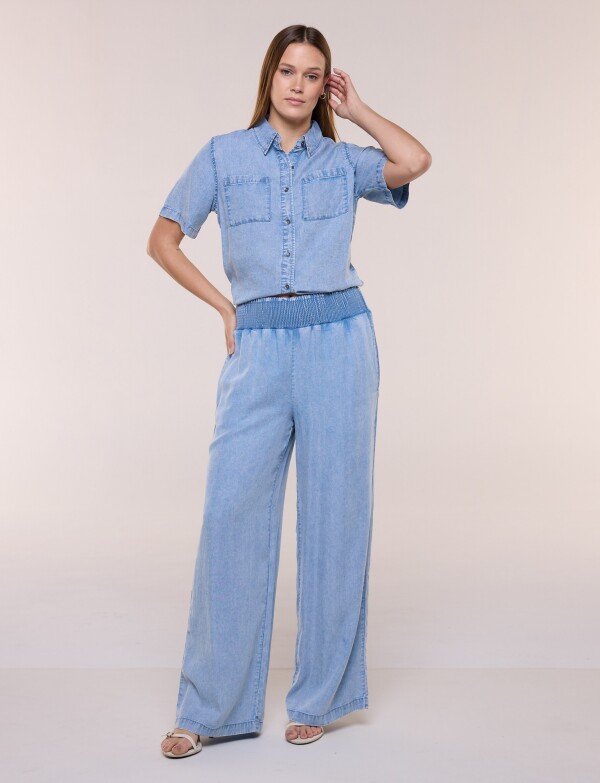 Pantalon Palazzo Lyocell JEAN