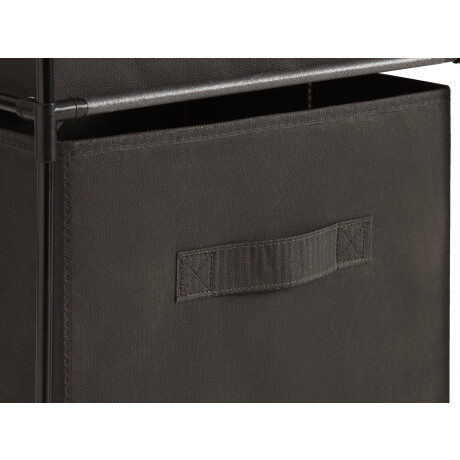 Armario Damhus Con 3 Cajas Negro/Gris