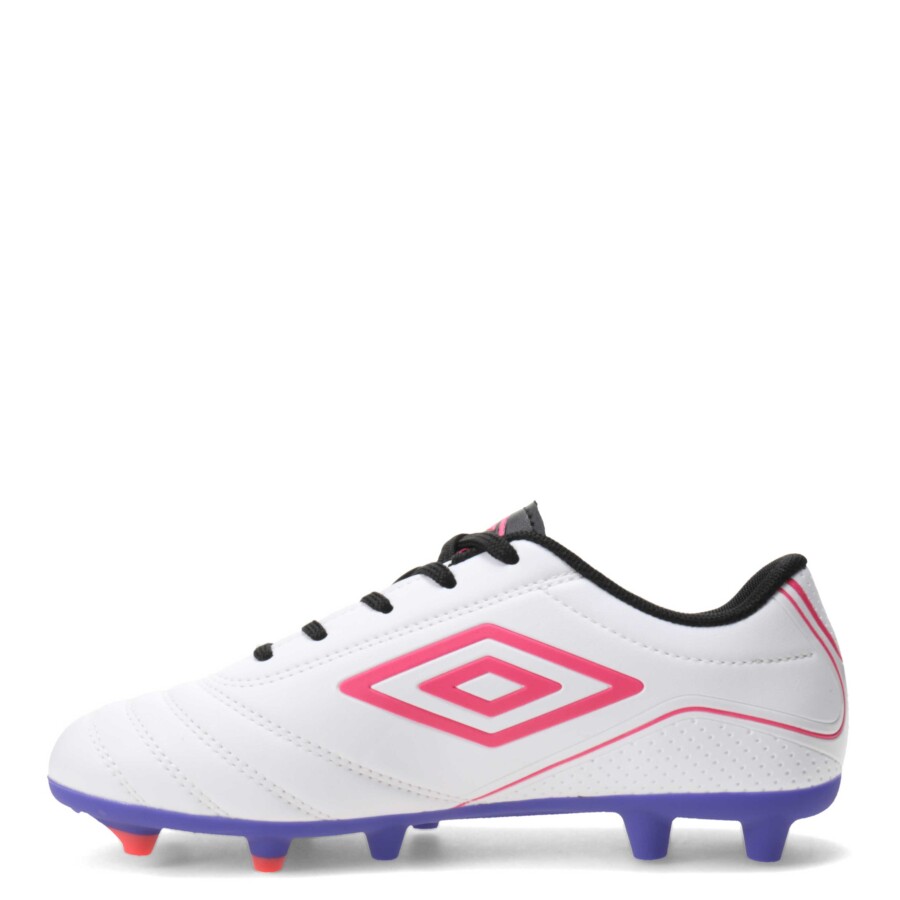 Championes de Fútbol 11 Infantiles Umbro Classico III HG Blanco - Rosado