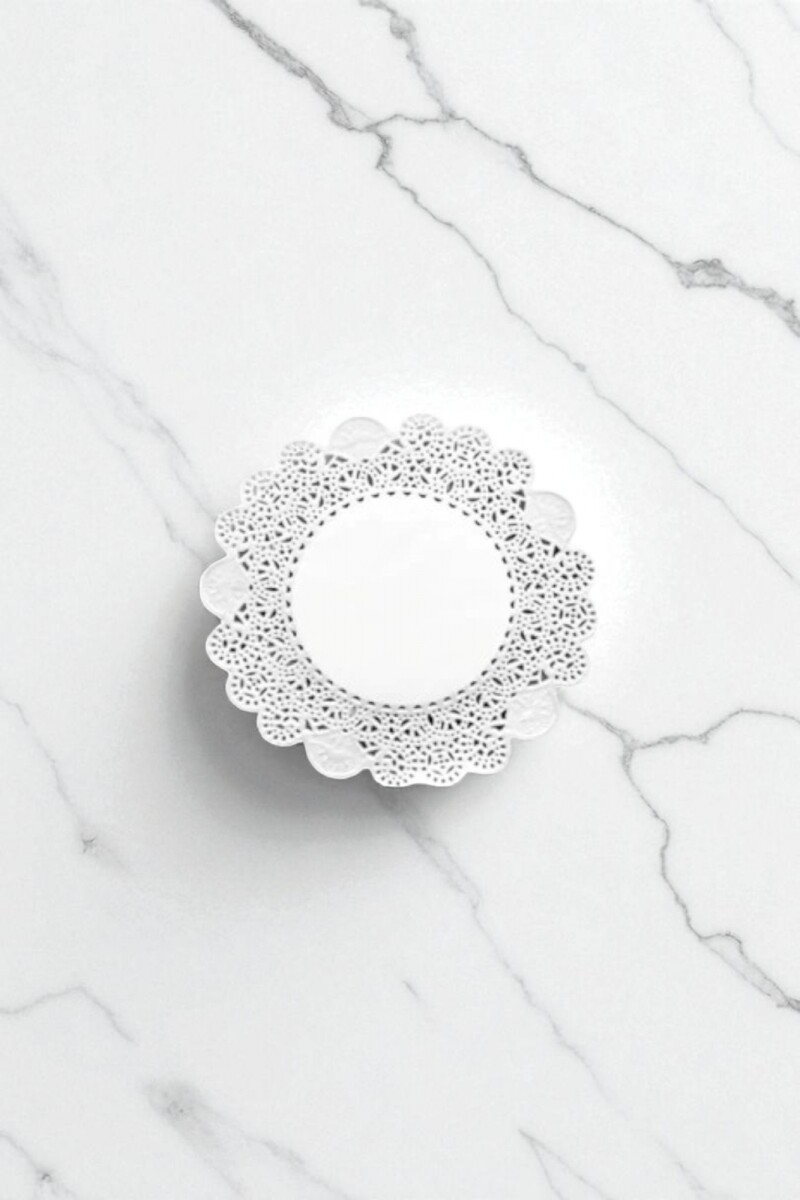Rodal blanco redondo 9cm. x50 