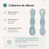 Set cubiertos BLW silicona Set cubiertos BLW silicona