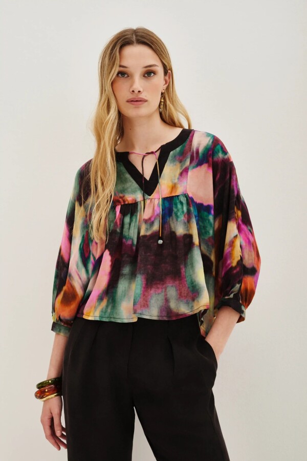Camisa Linar Loom Multicolor