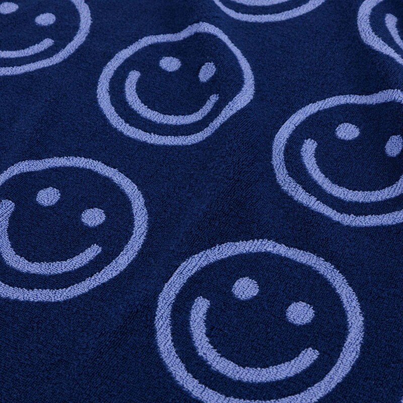 Toallón De Baño 100% algodón orgánico 152x76 Cm Happy Blue