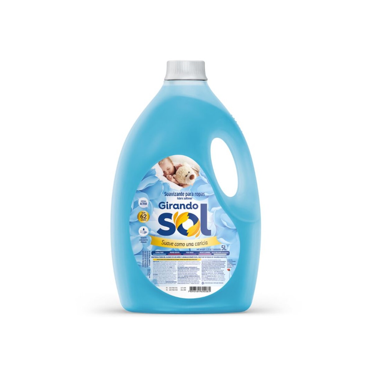 SUAVIZANTE PARA ROPA GIRANDO SOL 5 L AZUL 