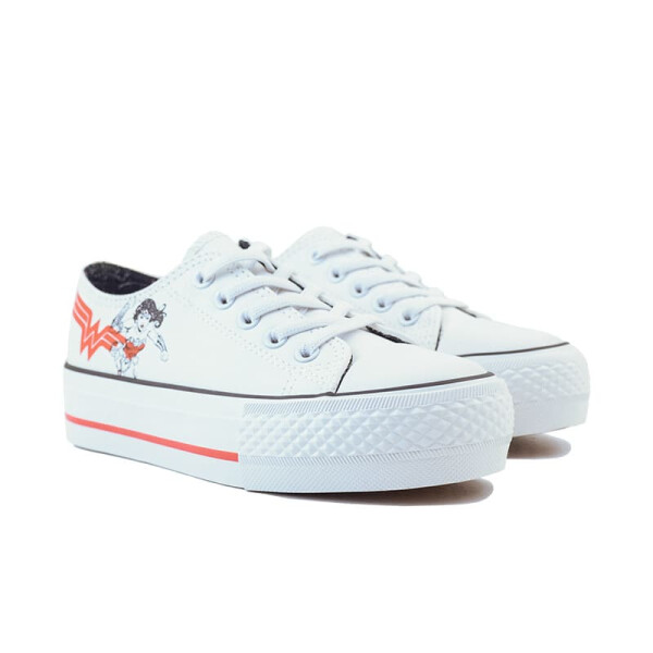 Championes DC Wonder Woman Champion Casual de Niños - WWICFW24403 Blanco