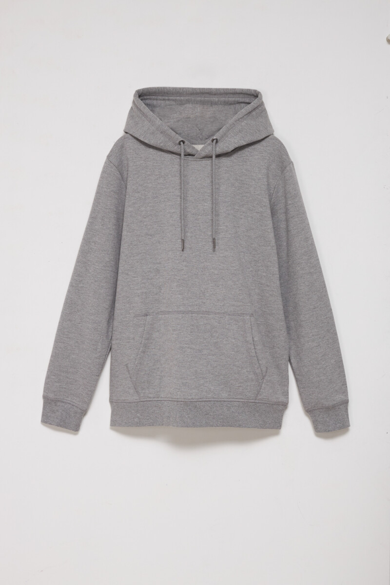 Hoodie deportivo Gris melange