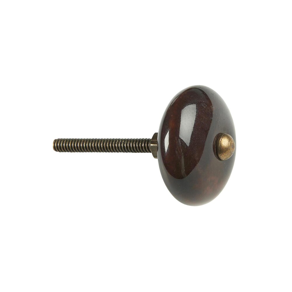 TIRADOR CERÁMICA CERAMICA MARRON 0517