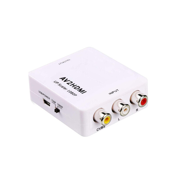 Adaptador Treqa Hdv-554 Convertidor De Av A Hdmi 1080p ADAPTADOR TREQA RCA/HDMI HDV 554