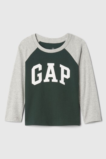 Remera Logo Gap Toddler Niño Light Heather Grey B08