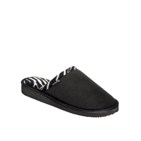 Pantufla negra cebra Pantufla negra cebra
