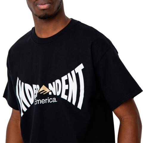 REMERA EMERICA X INDY SPAN TEE Black