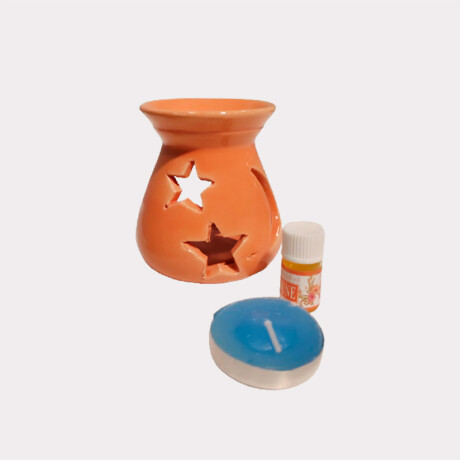 Set Hornito + Esencia + Vela Naranja Estrellas