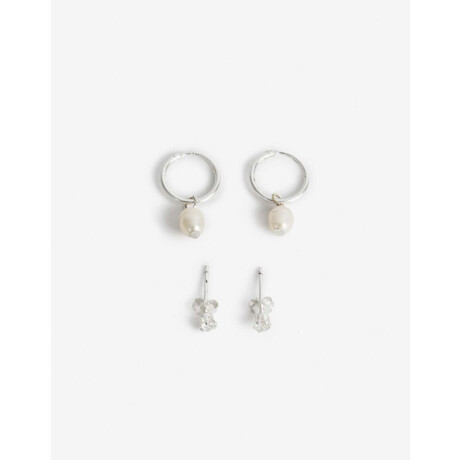 Set De Aros Plata 925 Plateado