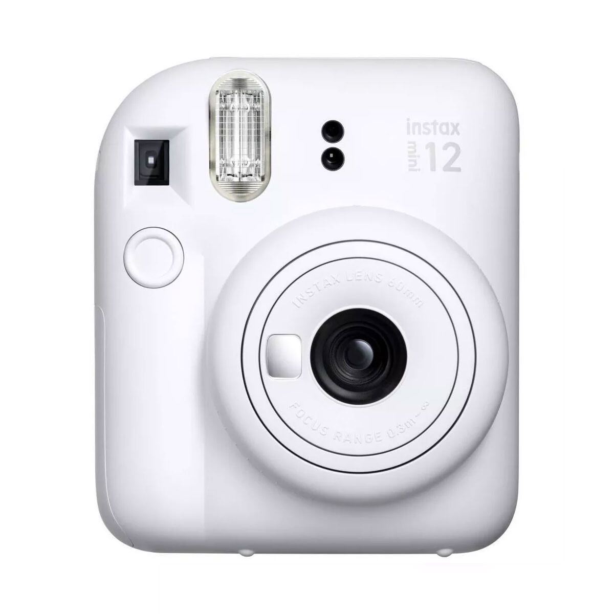 Cámara Fujifilm Instax Mini 12 Clay White con 10 Mini Film 