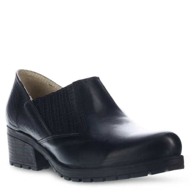 Zapatos de Mujer Lady Confort Casual C/Elastico Negro Croco