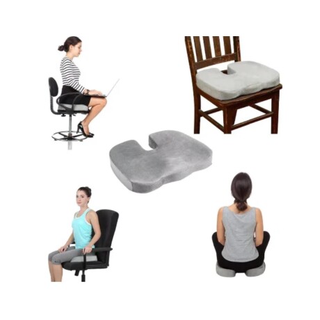 Almohadón con Memoria Memory Seat GRIS