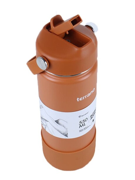 Botella Térmica con Pico 550mL. Terracota