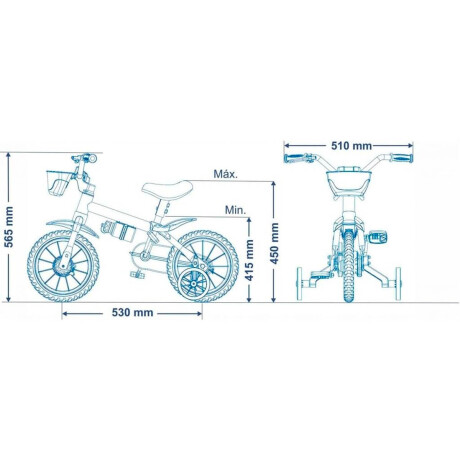 Bicicleta Infantil Stitch Disney Rodado12 C Rueditas Bicicleta Infantil Stitch Disney Rodado12 C Rueditas