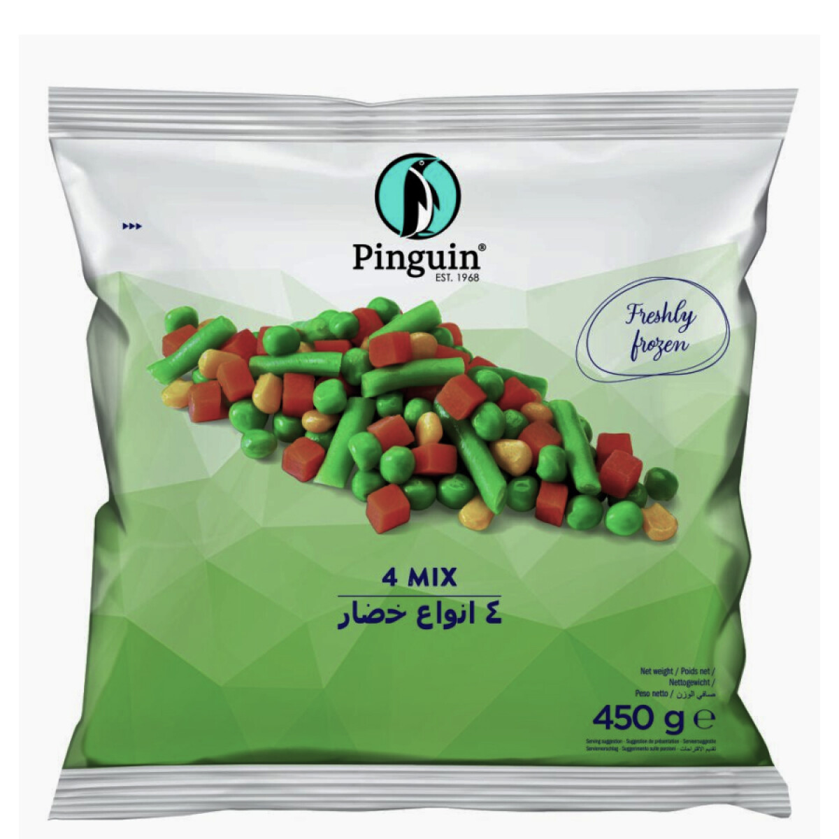 MIX PRIMAVERA (4 VEGETALES) PINGUIN - 500 GRS 