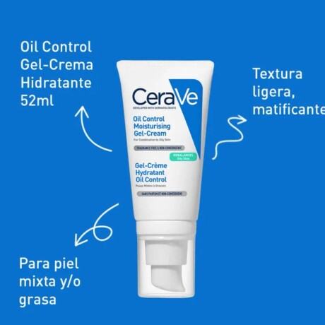 Gel-Crema Hidratante Cerave Oil Control X 52ml Gel-Crema Hidratante Cerave Oil Control X 52ml