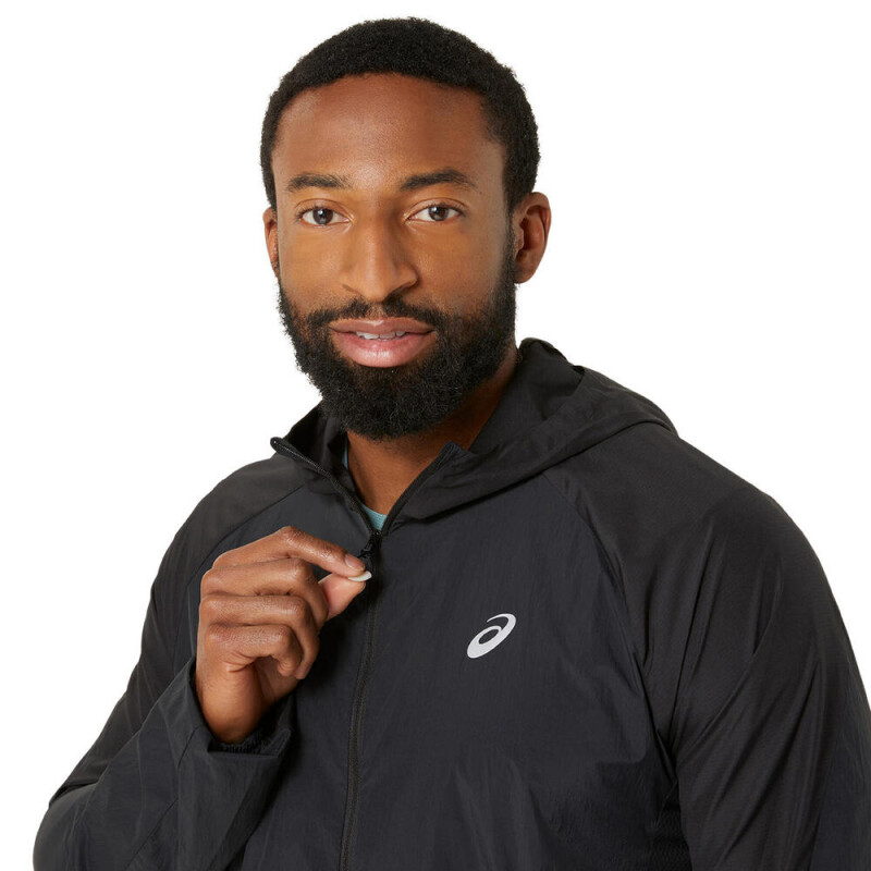 Casaca Running Road Packable Jacket Hombre Performance Black