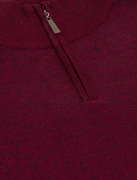 Remera melange bordo