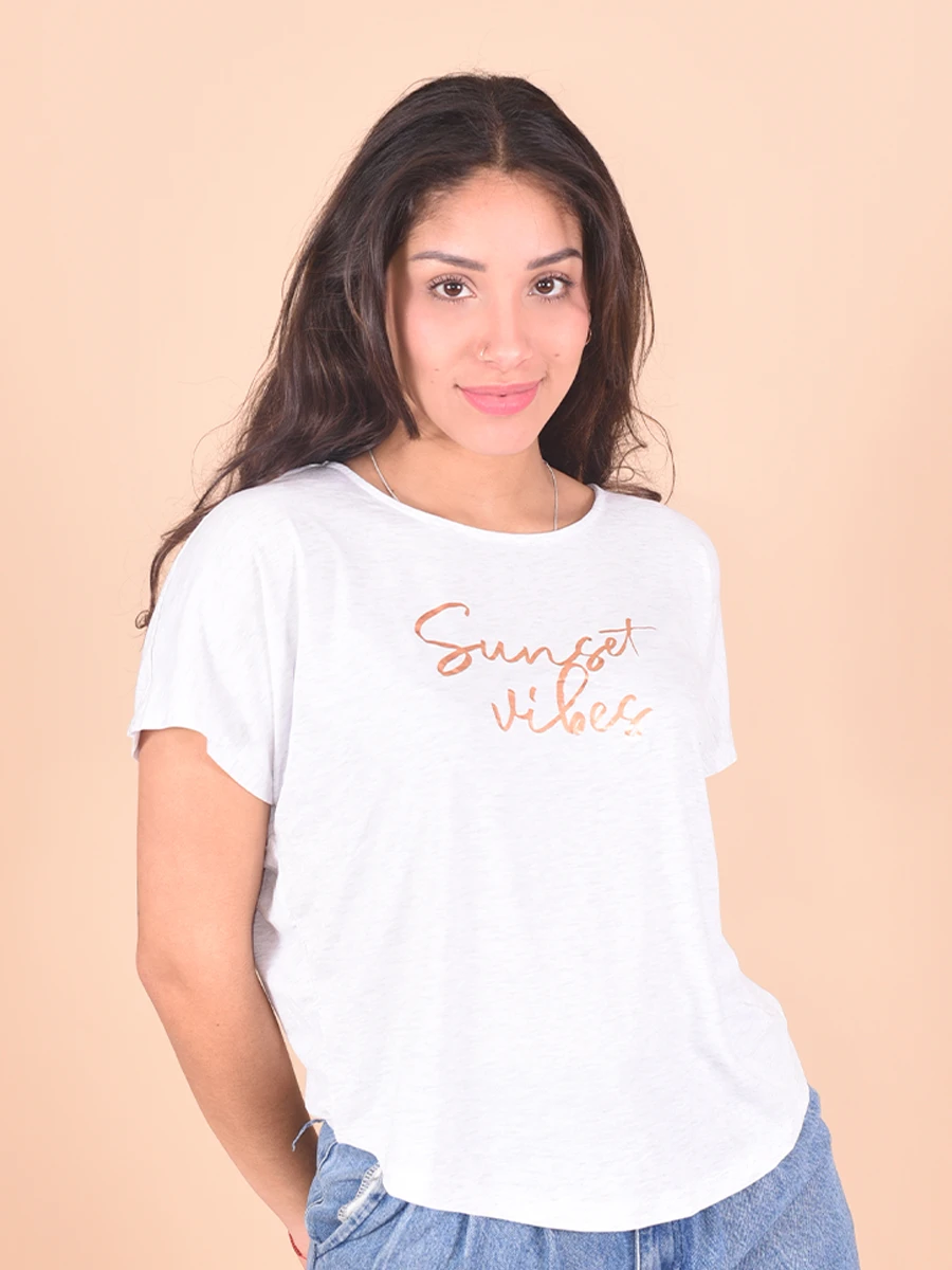 REMERA TINI - GRIS CLARO 