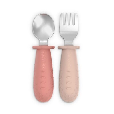 Set De Cubiertos Suavinex Acero Inoxidable Rosa Set De Cubiertos Suavinex Acero Inoxidable Rosa