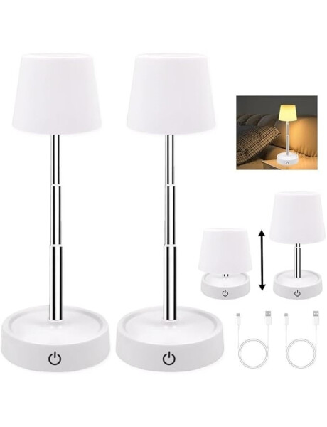 LAMPARA DE MESA LED D10x29CM PLASTICO BLANCO LAMPARA DE MESA LED D10x29CM PLASTICO BLANCO