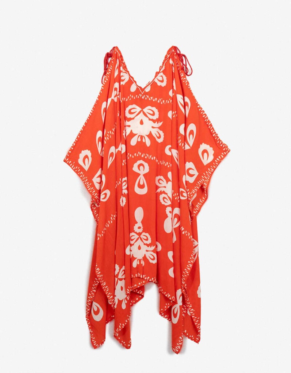 Vestido De Playa - Combinacion Bicolor 