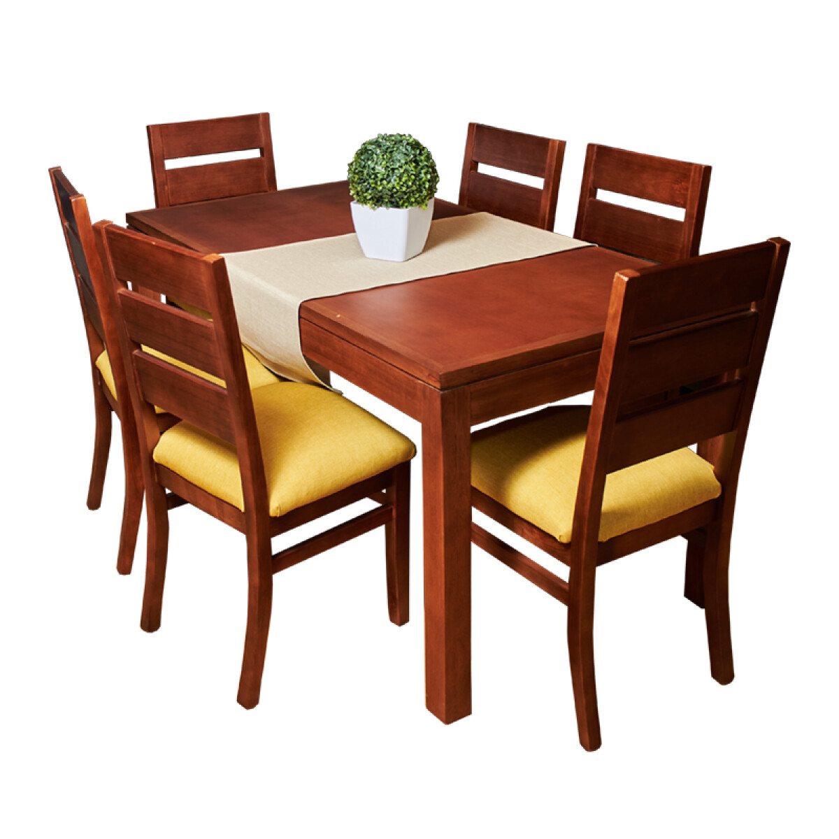 Juego de Comedor Recto 6 Sillas 