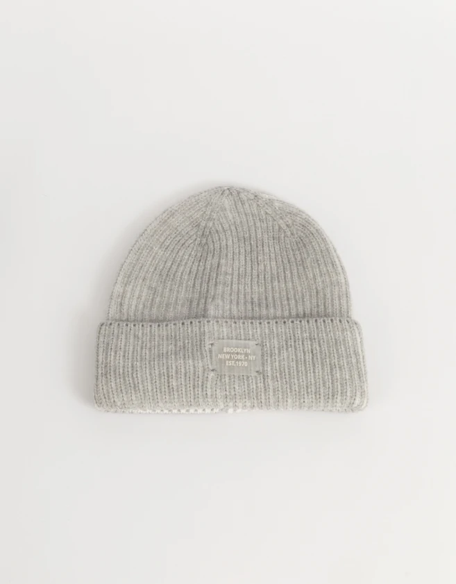 Gorro Romántico Gorro Tejido Efecto Lavado - Combinacion Bicolor
