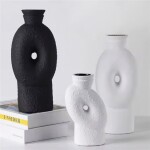FLORERO CERAMICA 12x8.5x20CM NEGRO FLORERO CERAMICA 12x8.5x20CM NEGRO