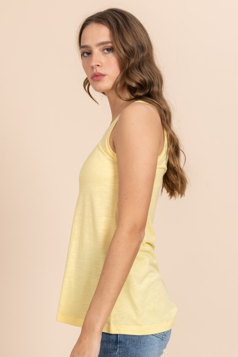 Musculosa básica slub Manteca