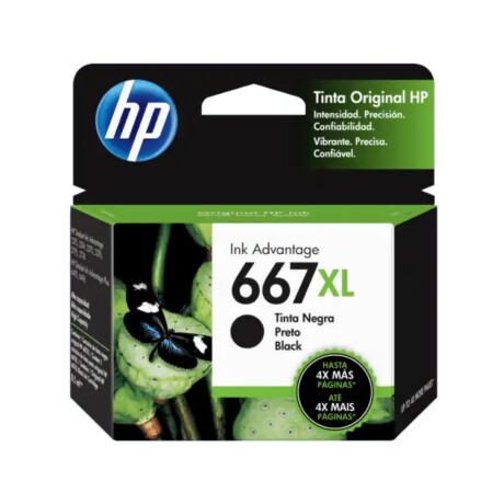 Cartucho HP 667 XL Deskjet 3YM81AL Negro Cartucho HP 667 XL Deskjet 3YM81AL Negro