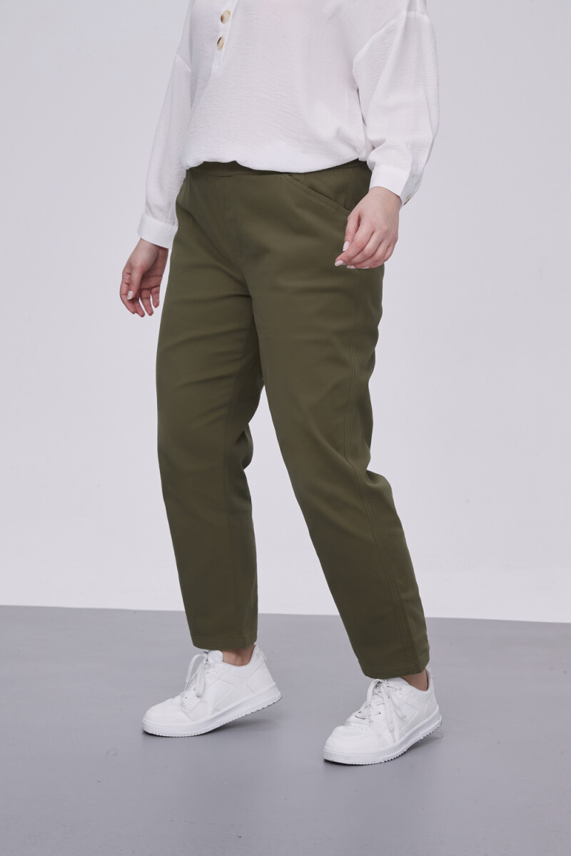 Pantalon Bekwai - Verde Oliva Oscuro 