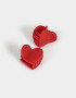 Broches Sets Corazón Set De Broches Corazón Matte - Rojo Medio