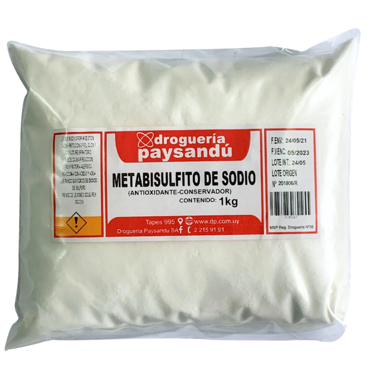 Metabisulfito de Sodio - 1 kg 