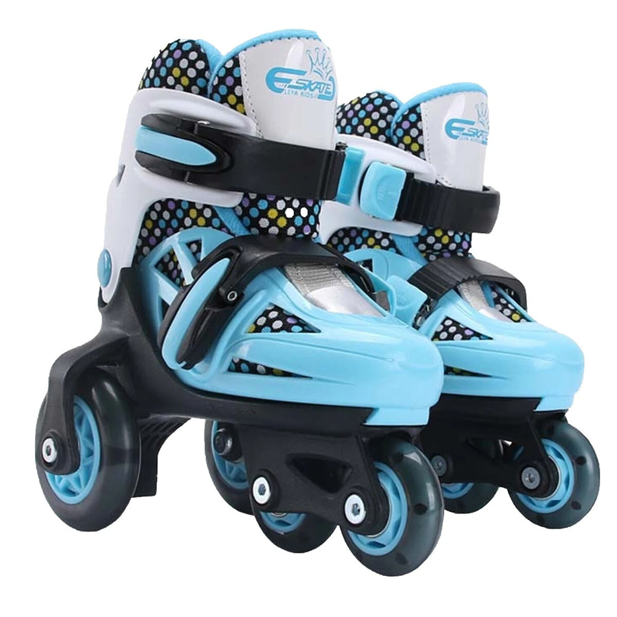 Patín Rollers Ez 4 Ruedas C/ Luces Extensibles Niño - Azul 