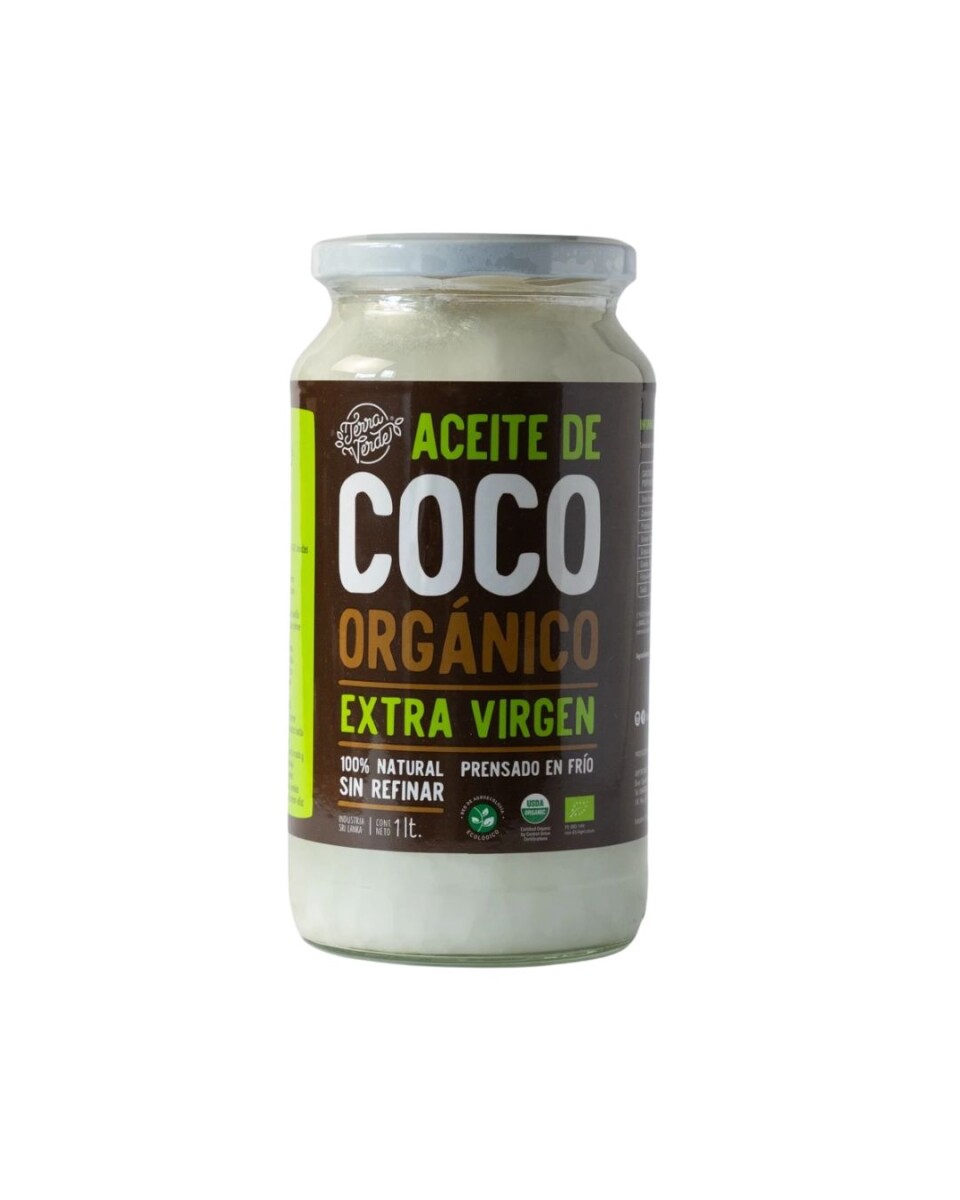 Aceite de Coco Orgánico Extra Virgen 1L Terra Verde 