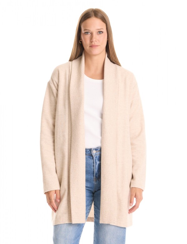 Cardigan Abierto Soft BEIGE