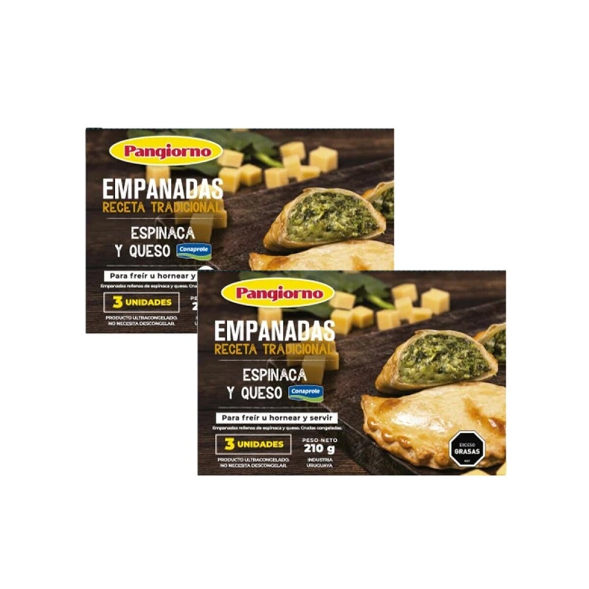 Empanadas Espinaca Y Queso Pangiorno X 6 