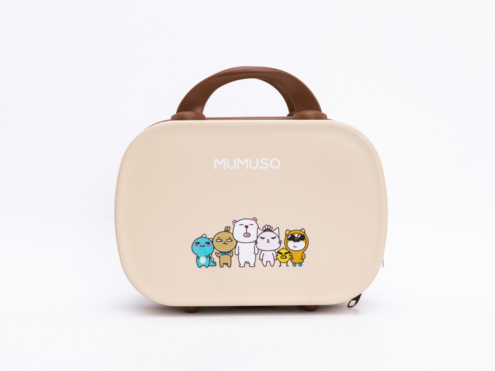 MALETA DE VIAJE FAMILIAR MUMUSO DE 14 PULGADAS (BEIGE) 