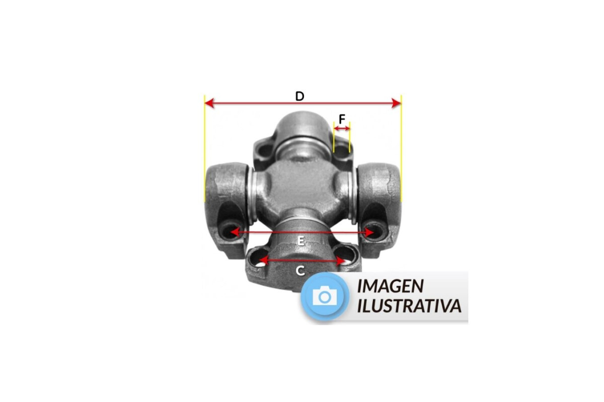 CRUCETA C:71.6mm D:165mm CRUCETA C:71.6mm D:165mm