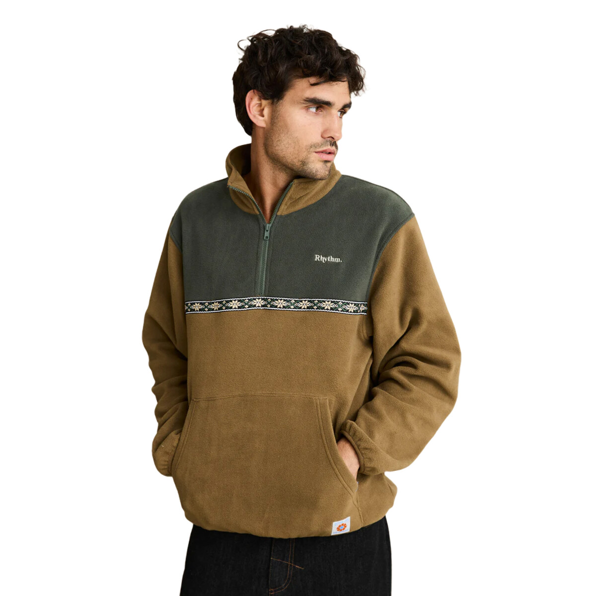 Buzo Rhythm Alder Half Zip - Verde 