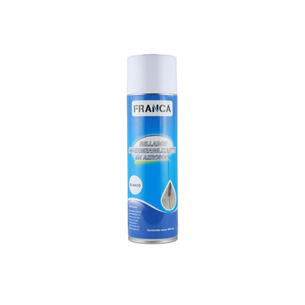 SELLADOR IMPERMEABILIZANTE BLANCO EN AEROSOL FRANCA 500ML Sellador Impermeabilizante Blanco En Aerosol Franca 500ml