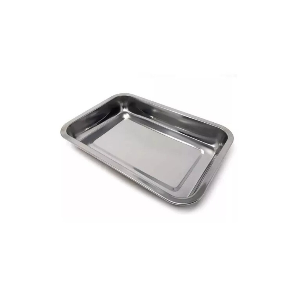 ASADERA RECTANGULAR ACERO 36X27X7CM - PLATEADO 