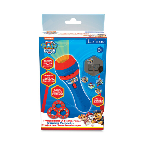 Linterna Proyector con 3 Discos Lexibook Paw Patrol