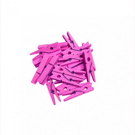 Palillos de Madera en Color x 20 Magenta
