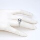 Anillo en oro 18k blanco y brillantes Anillo en oro 18k blanco y brillantes